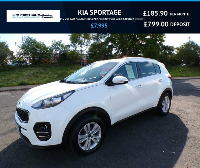 Kia Sportage 2018 1.6 Gdi 2 2018,Sat Nav,bluetooth,dab,cruise,p White