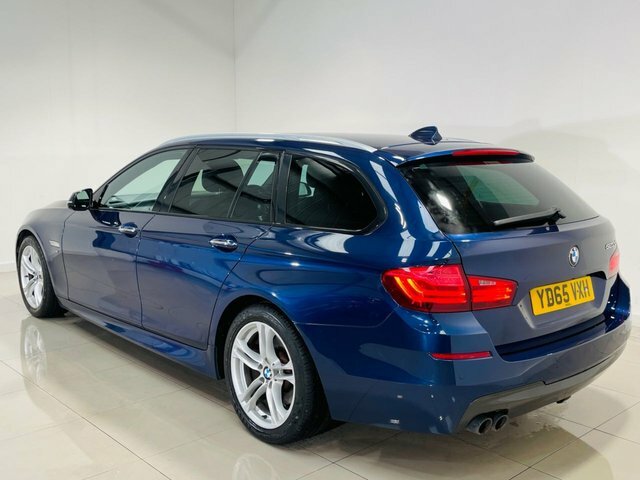 BMW 5 Series 525D M Sport Touring YD65VXH Blue #2