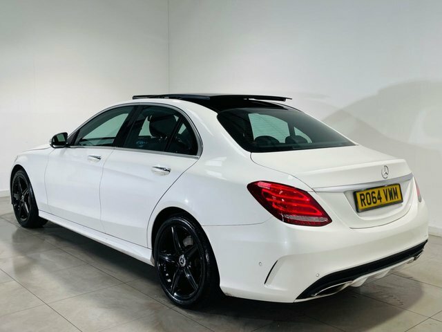 Mercedes-Benz C Class C200 Amg Line Saloon RO64VWM White #3