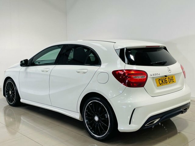 Mercedes-Benz A Class A200d Amg Line Hatchback CK16OHE White #3