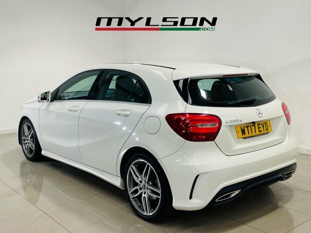 Mercedes-Benz A Class A200d Amg Line Hatchback WT17EYD White #2