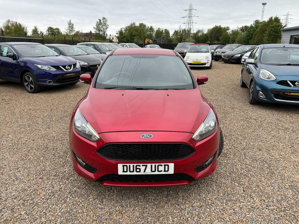 Ford Focus Hatchback 1.5 Tdci St-line Euro 6 Ss 2017 DU67UCD Red #3