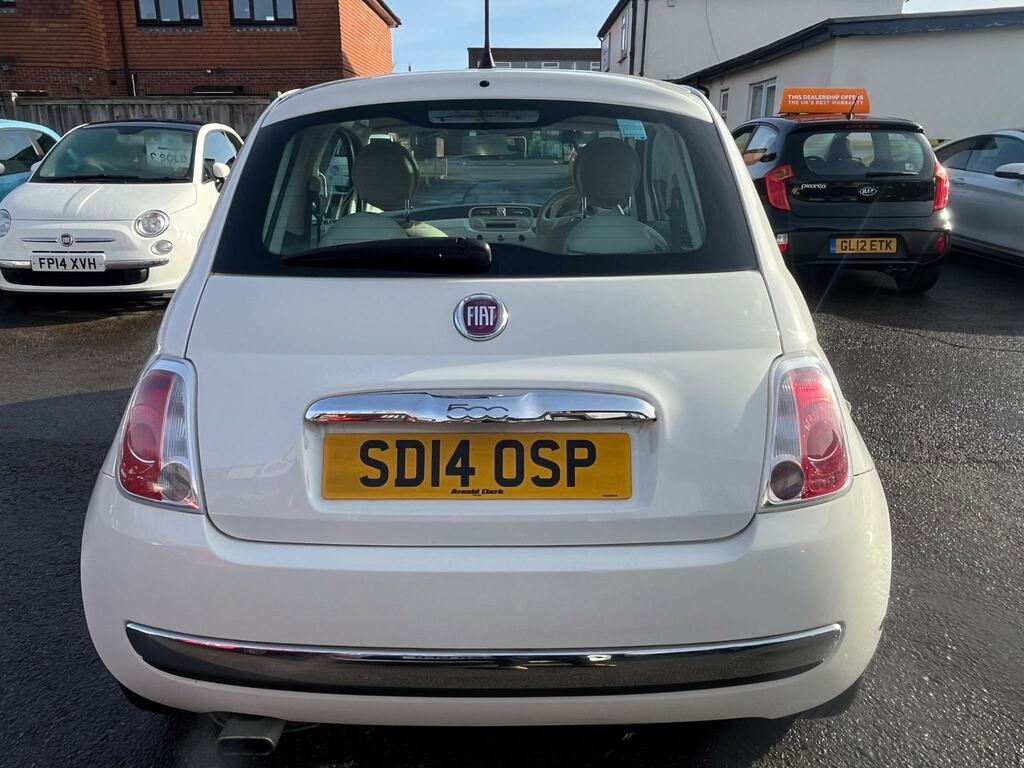 Fiat 500 1.2 Lounge Euro 6 Ss SD14OSP White #6