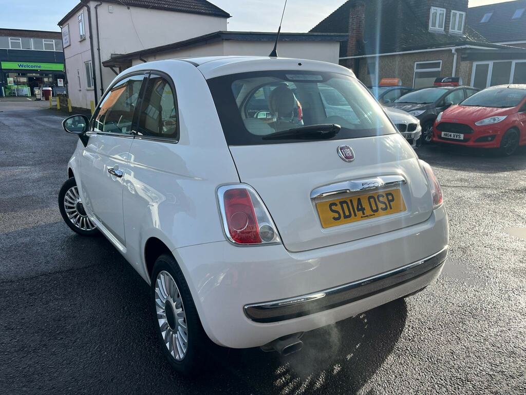 Fiat 500 1.2 Lounge Euro 6 Ss SD14OSP White #4