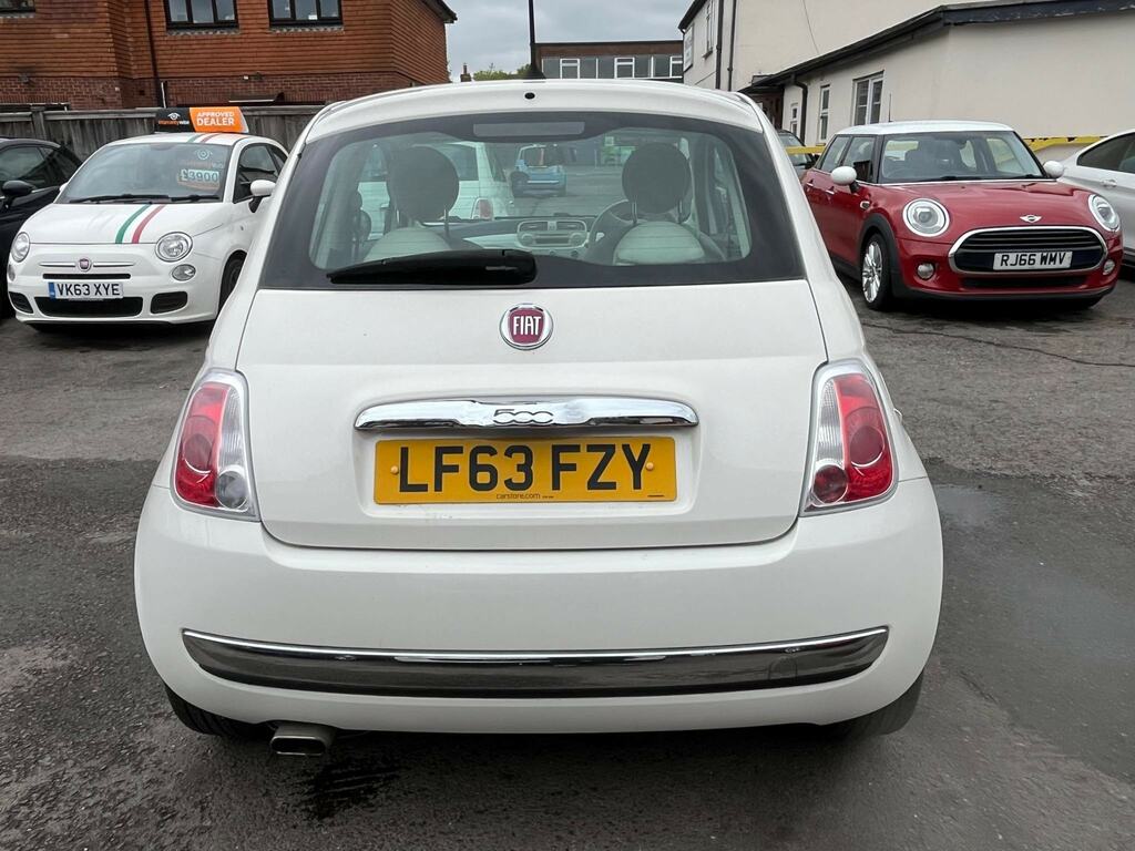 Fiat 500 1.2 Lounge Hatchback Euro 6 Ss LF63FZY White #3