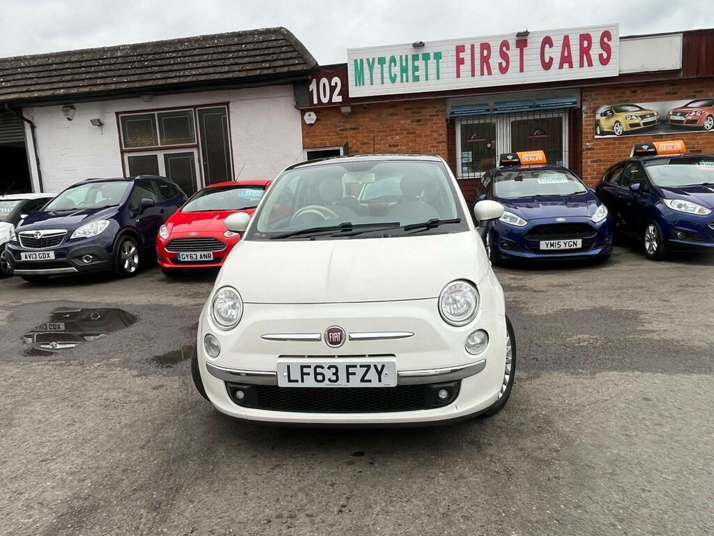Fiat 500 1.2 Lounge Hatchback Euro 6 Ss LF63FZY White #5