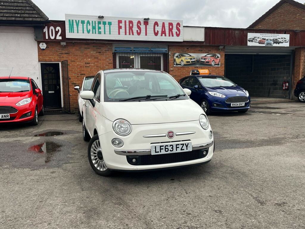 Fiat 500 1.2 Lounge Hatchback Euro 6 Ss LF63FZY White #6