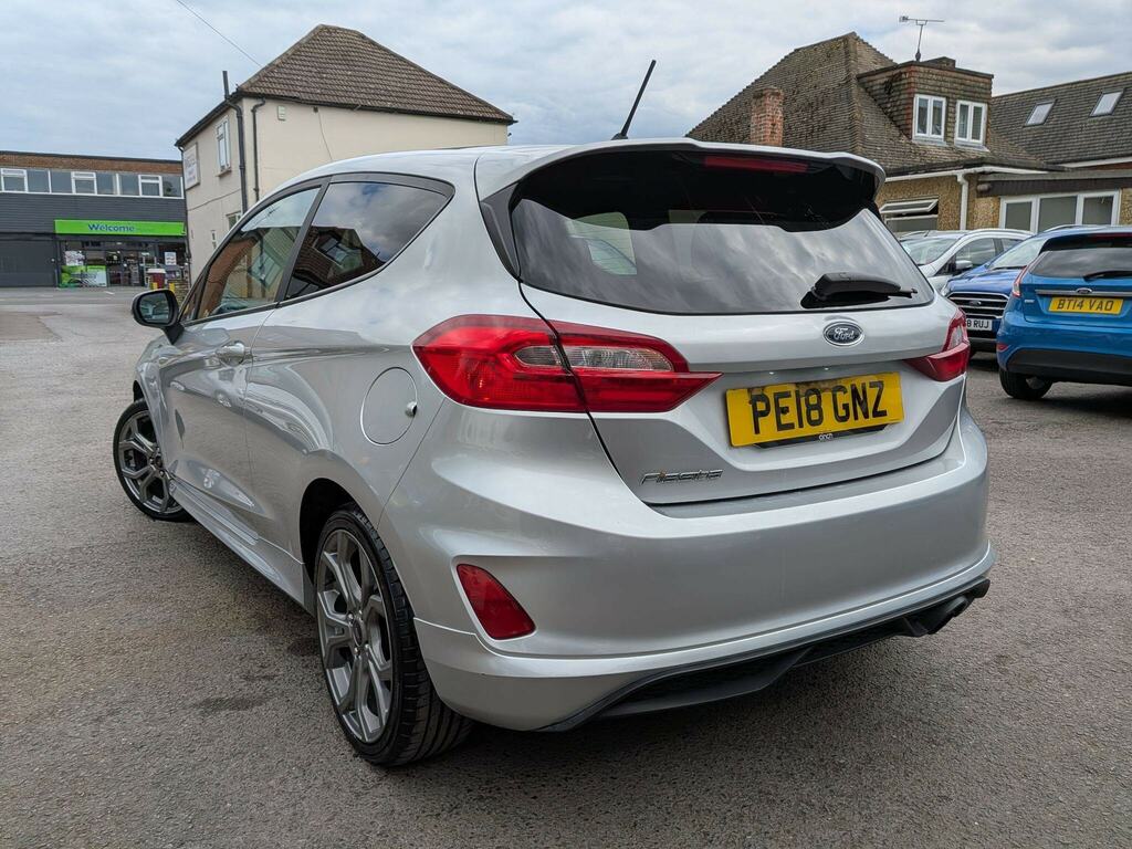 Ford Fiesta 1.0T Ecoboost St-line Euro 6 Ss PE18GNZ Silver #2