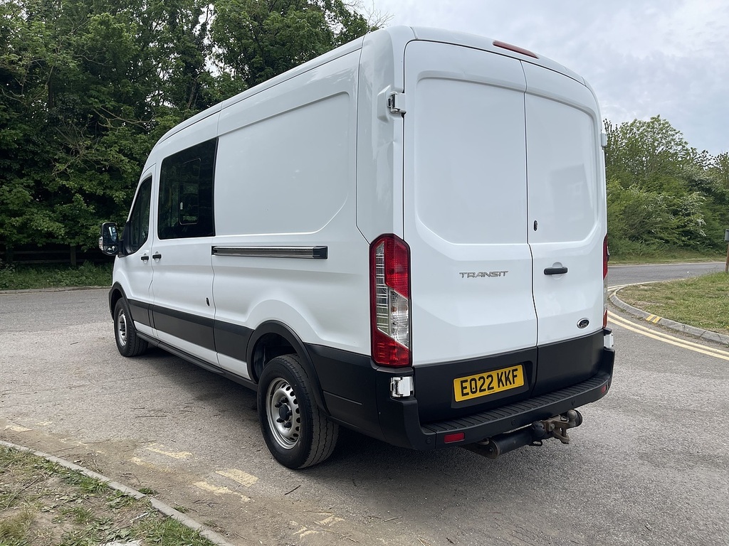 Ford Transit Custom 2.0 350 Ecoblue Leader Crew Van Double Cab 6Dr Die EO22KKF White #5