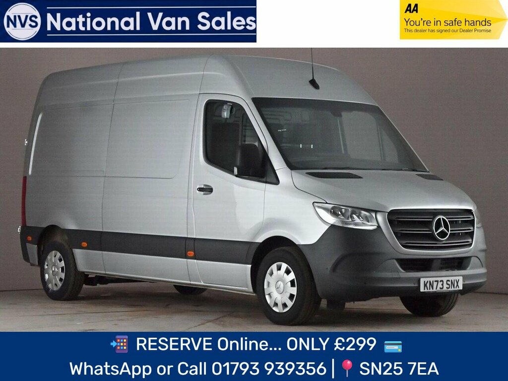 Mercedes-Benz Sprinter 2.0 315 Cdi Premium Fwd L2 H2 Euro 6 Ss Silver