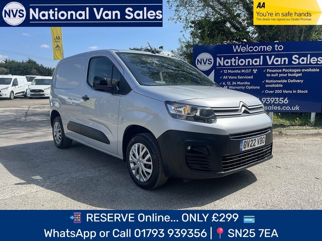 Citroen Berlingo 1.5 Bluehdi 1000 Enterprise M Pro Swb Euro 6 Ss Silver
