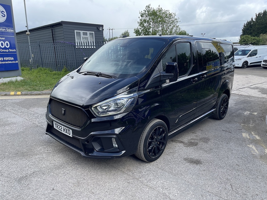 Ford Transit Custom 2.0 300 Ecoblue Limited Crew Van L1 H1 Euro 6 YR22HXO Black #6