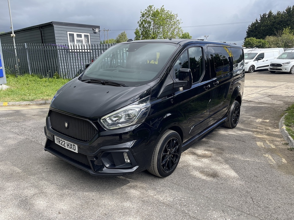 Ford Transit Custom 2.0 300 Ecoblue Limited Crew Van L1 H1 Euro 6 YR22HXO Black #3