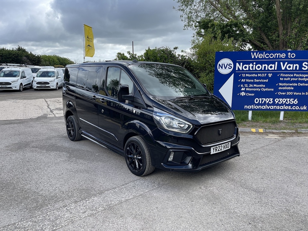 Ford Transit Custom 2.0 300 Ecoblue Limited Crew Van L1 H1 Euro 6 YR22HXO Black #2