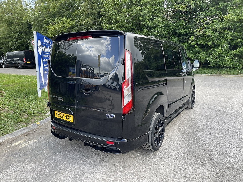 Ford Transit Custom 2.0 300 Ecoblue Limited Crew Van L1 H1 Euro 6 YR22HXO Black #5