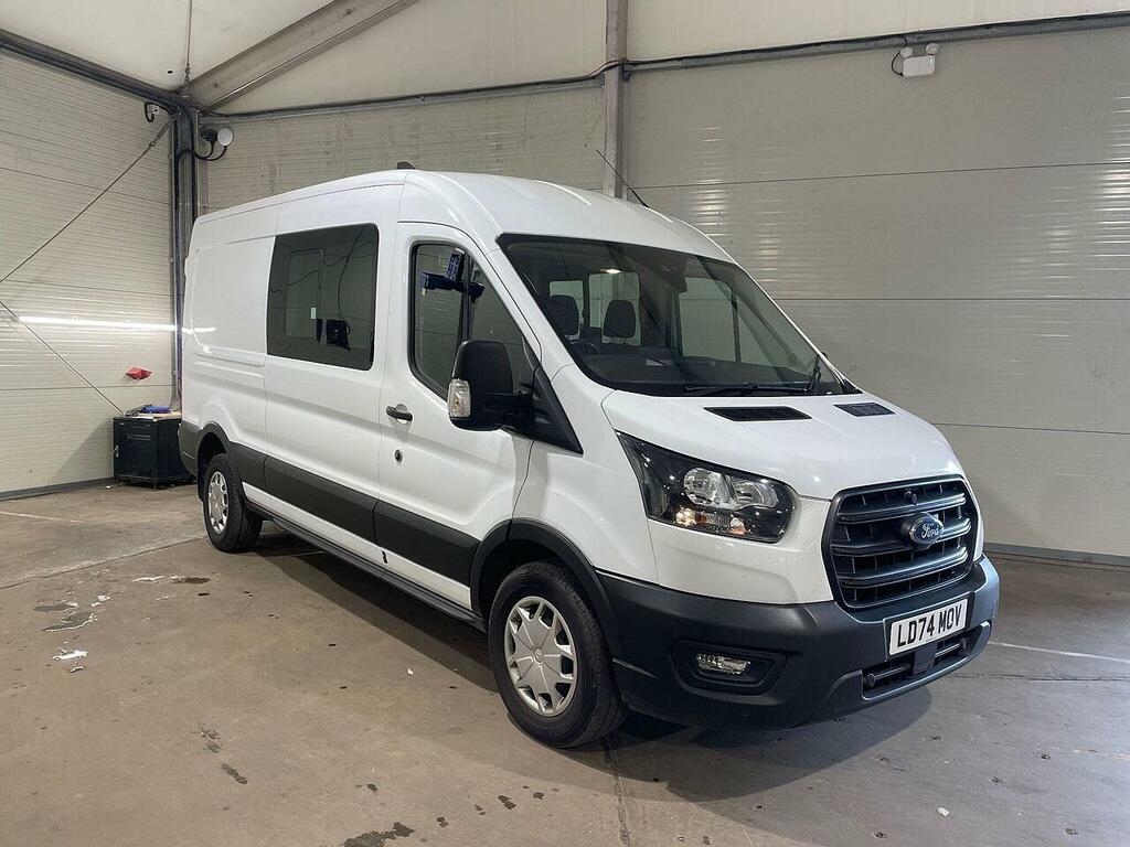 Ford Transit Custom 2.0 350 Ecoblue Trend Crew Van L3 H2 Euro 6 White