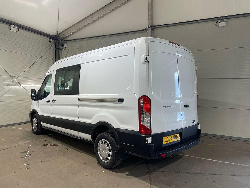 Ford Transit Custom 2.0 350 Ecoblue Trend Crew Van L3 H2 Euro 6 LD74MOV White #3