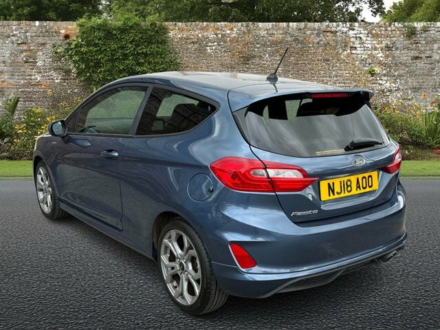 Ford Fiesta 1.0T Ecoboost St-line X Hatchback Manua NJ18AOO Blue #4