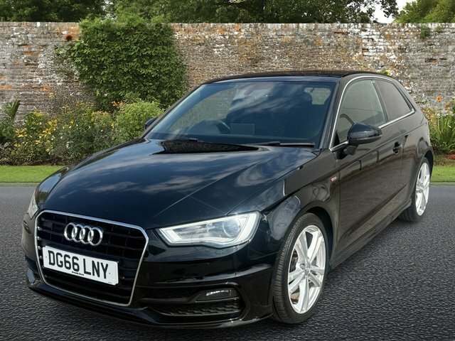 Audi A3 2.0 Tdi S Line Hatchback Euro 6 DG66LNY Black #3