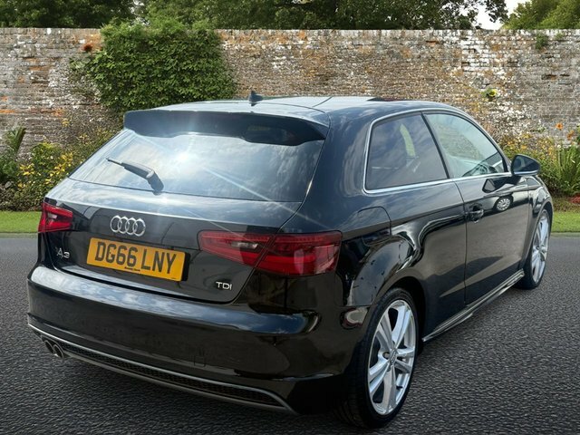 Audi A3 2.0 Tdi S Line Hatchback Euro 6 DG66LNY Black #6