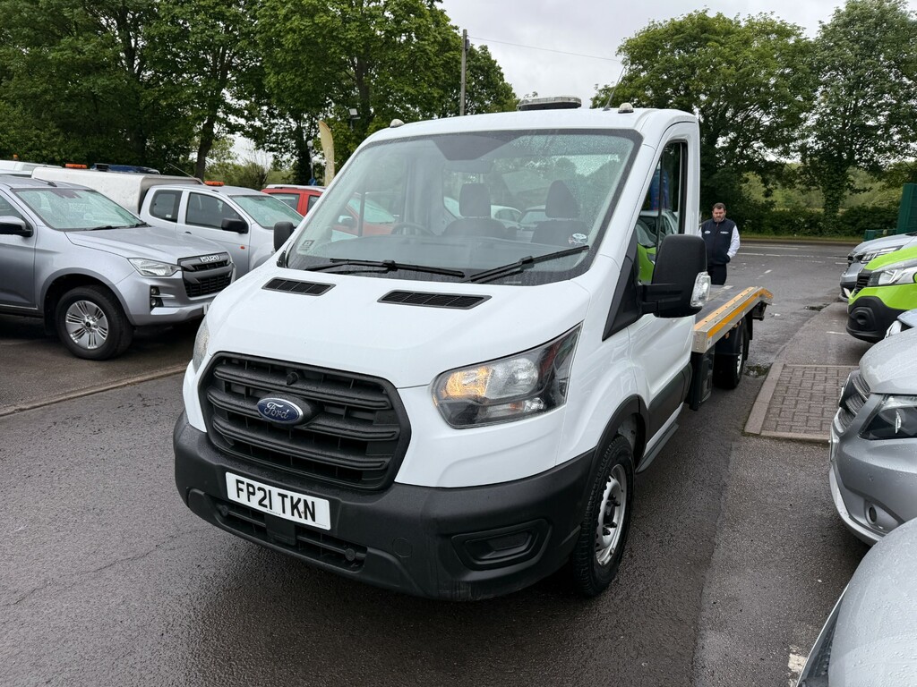Ford Transit Custom 350 Leader Ecoblue Car Transporter FP21TKN White #3