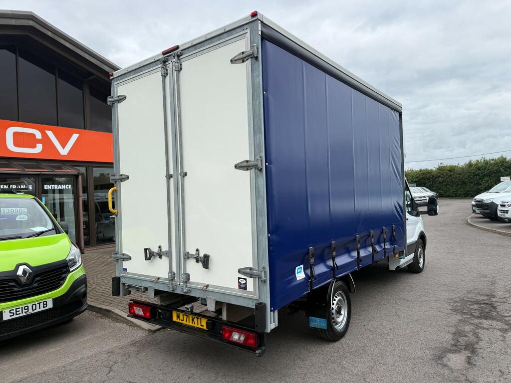 Ford Transit Custom 350 Leader Ecoblue Curtain Side Lwb Ulez MJ71KTL White #4