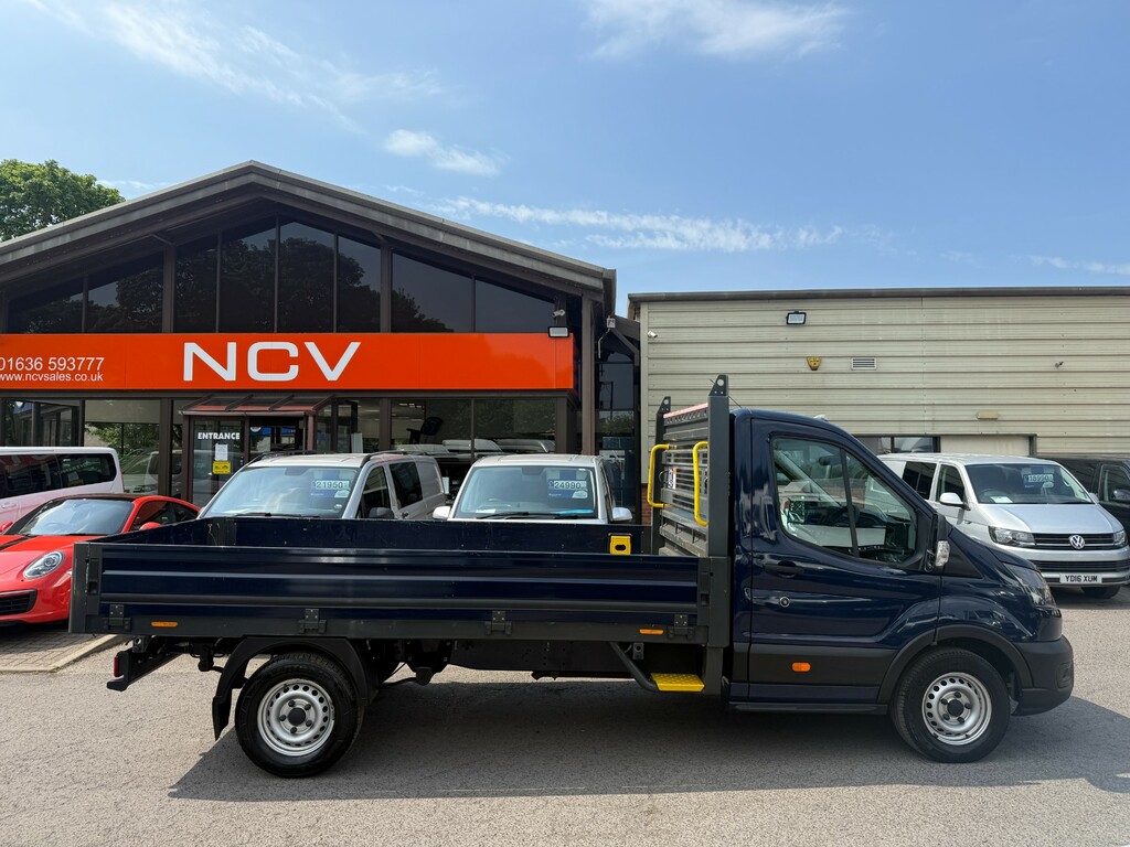 Ford Transit Custom 350 Leader Ecoblue Dropside Lwb Eu6 Blue