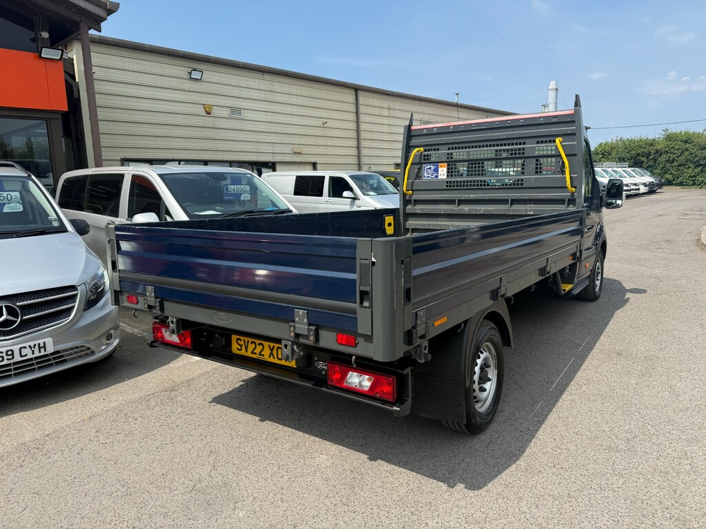 Ford Transit Custom 350 Leader Ecoblue Dropside Lwb Eu6 SV22XOW Blue #2