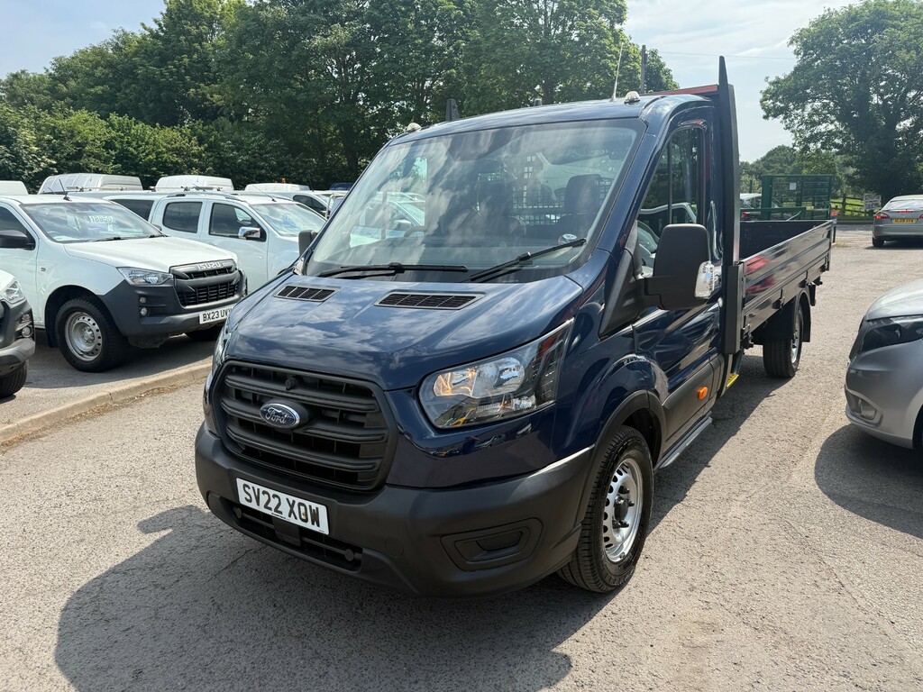Ford Transit Custom 350 Leader Ecoblue Dropside Lwb Eu6 SV22XOW Blue #6