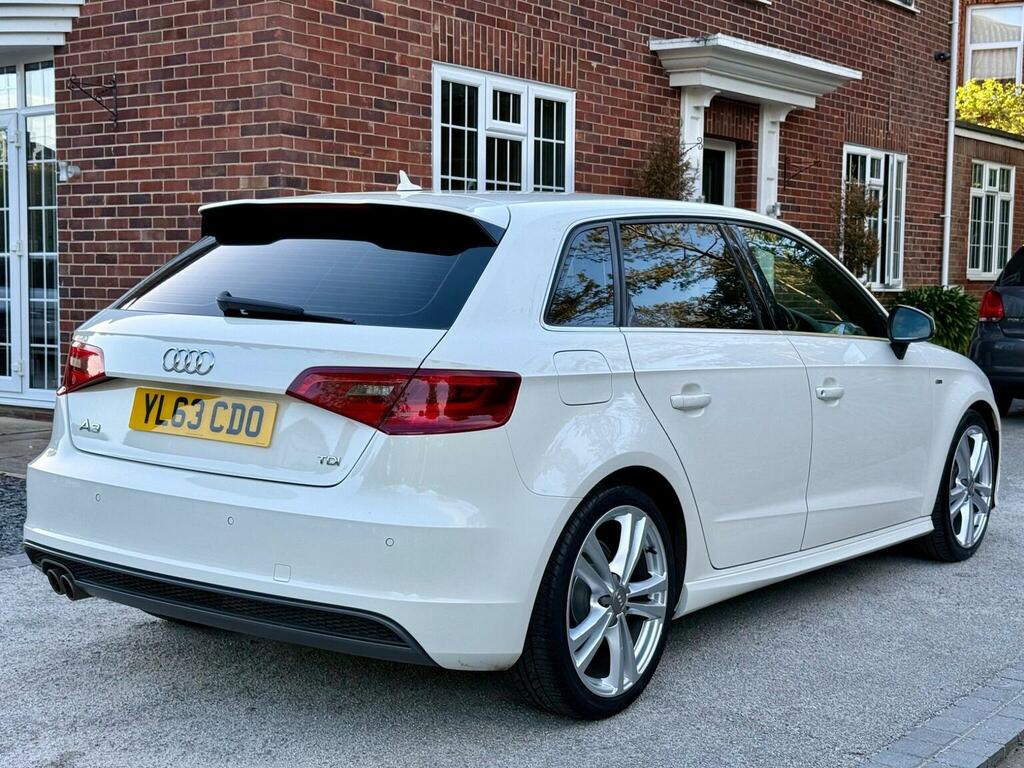 Audi A3 2.0 Tdi S Line Sportback Euro 5 Ss 201463 YL63CDO White #4