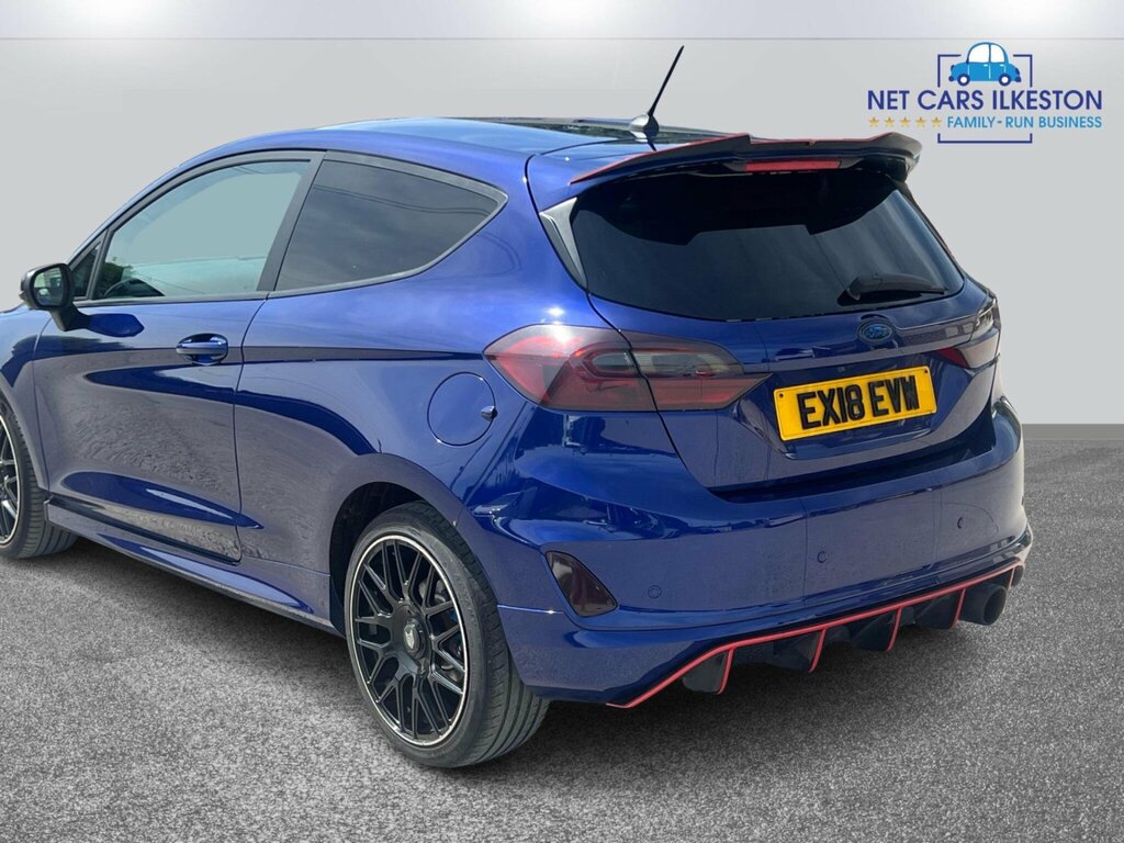Ford Fiesta 1.0T Ecoboost St-line Euro 6 Ss EX18EVW Blue #4