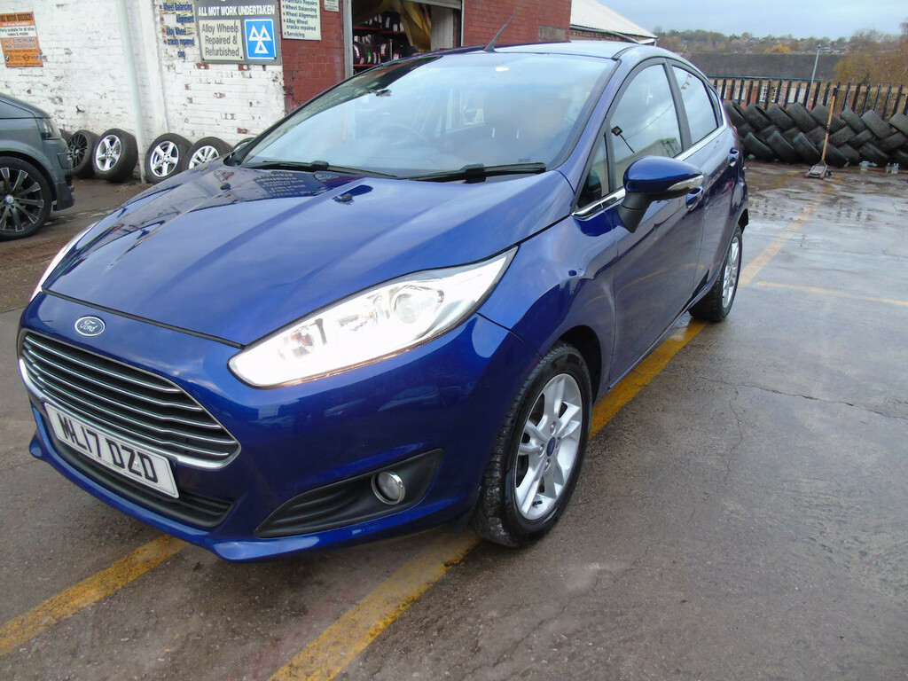 Ford Fiesta 1.0 Ecoboost Zetec Hatchback ML17DZD Blue #4