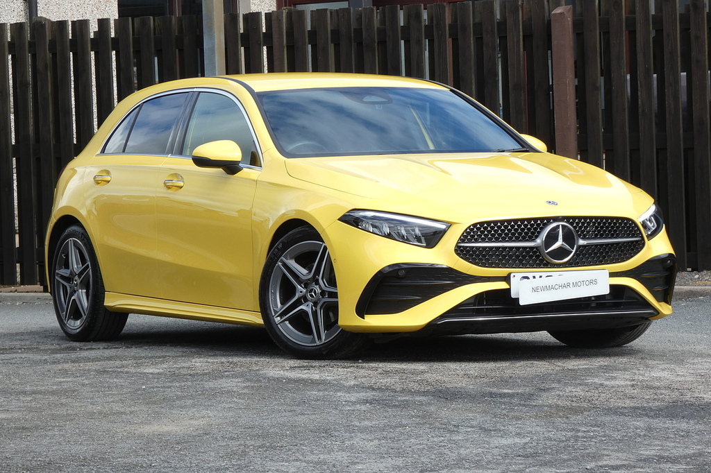 Mercedes-Benz A Class 1.3 A180h Mhev Amg Line Premium Hatchback Pe Yellow
