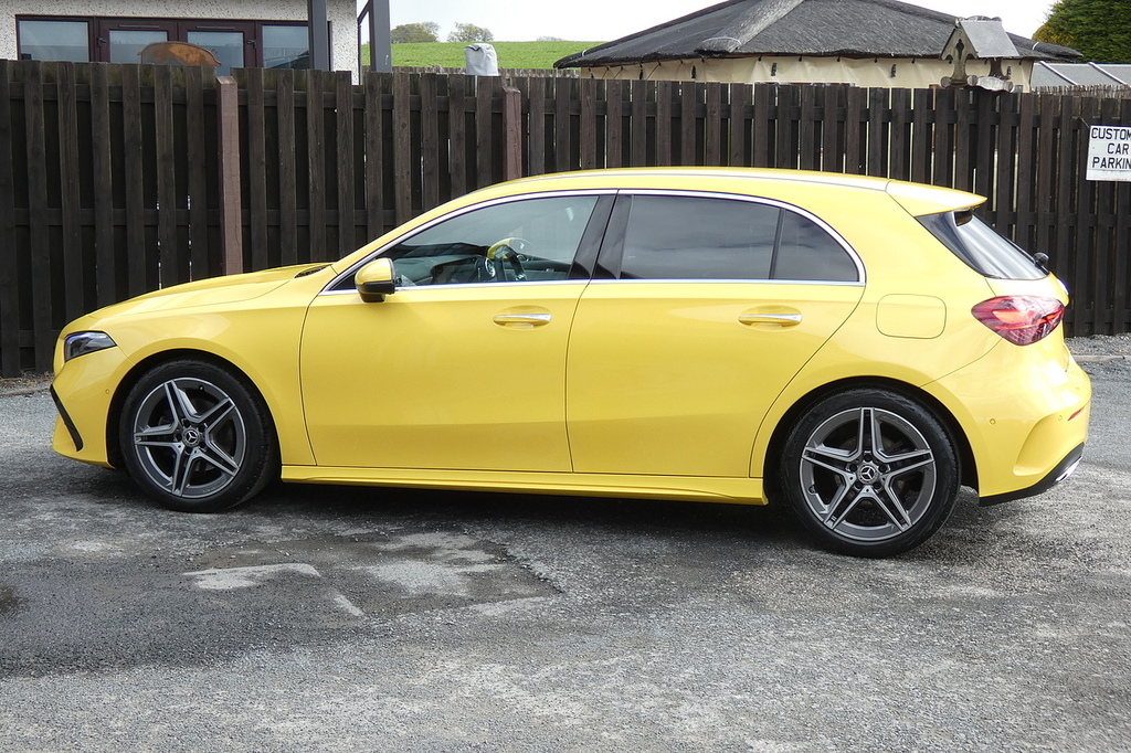 Mercedes-Benz A Class 1.3 A180h Mhev Amg Line Premium Hatchback Pe SV23JXM Yellow #5