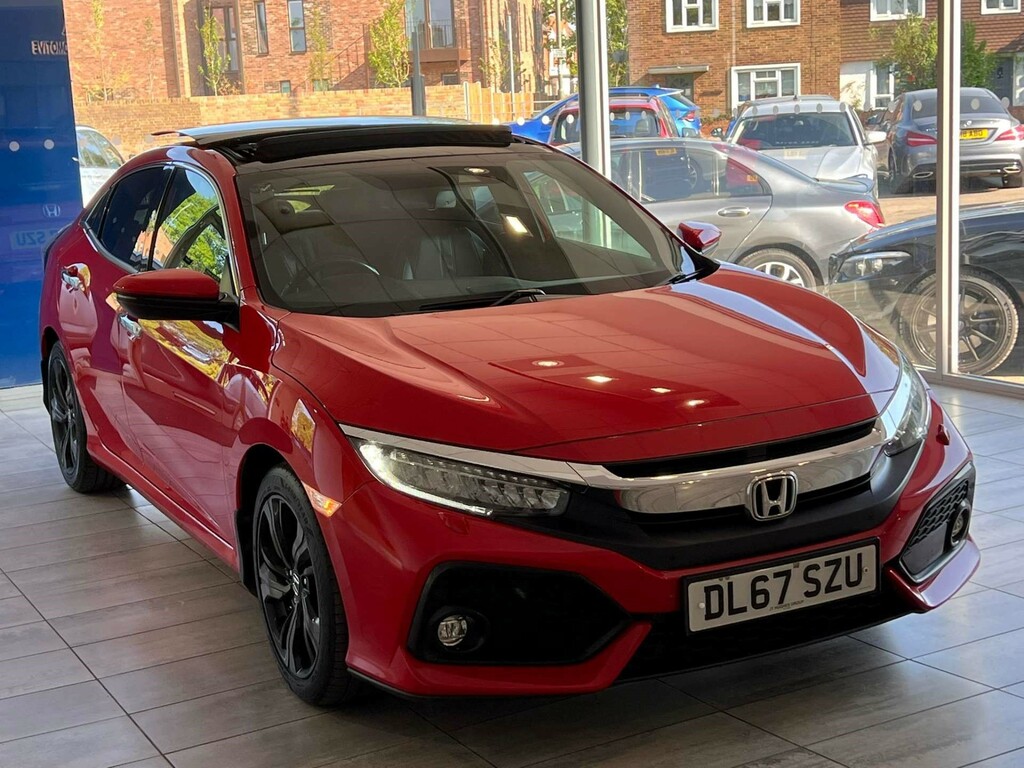 Honda Civic Vtec Turbo Prestige Hatchback Cvt Euro 6 S Red #5