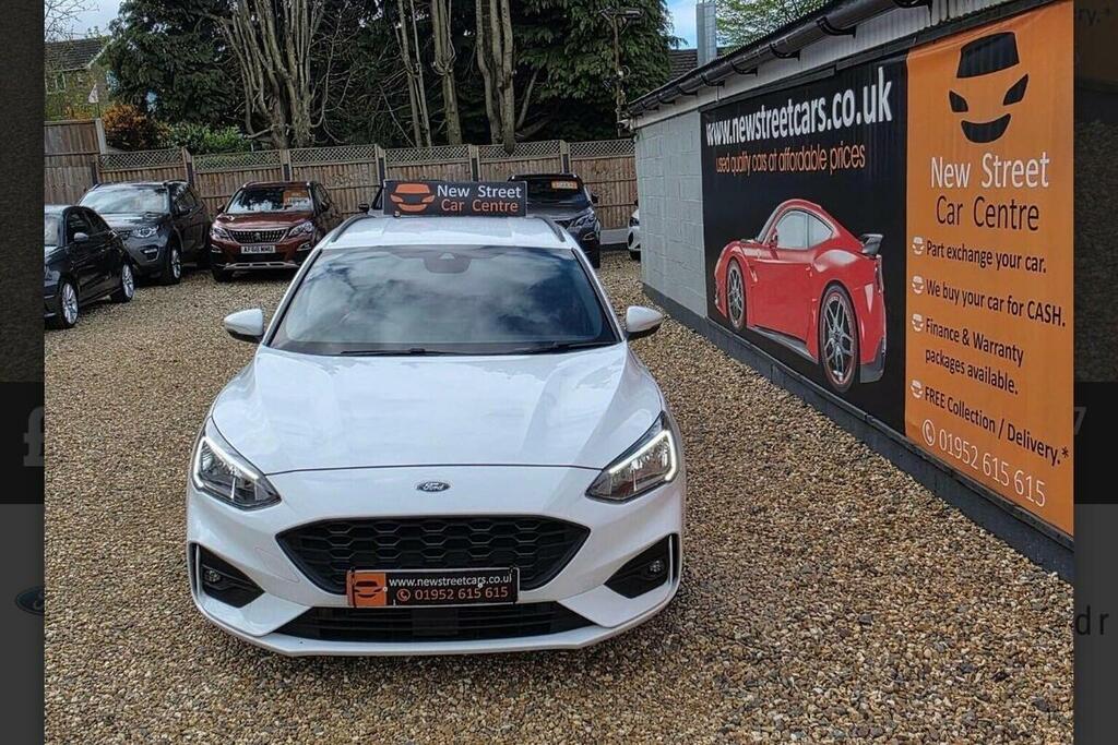 Ford Focus Estate 1.0T Ecoboost St-line X Euro 6 Ss 2 YP68YLV White #3