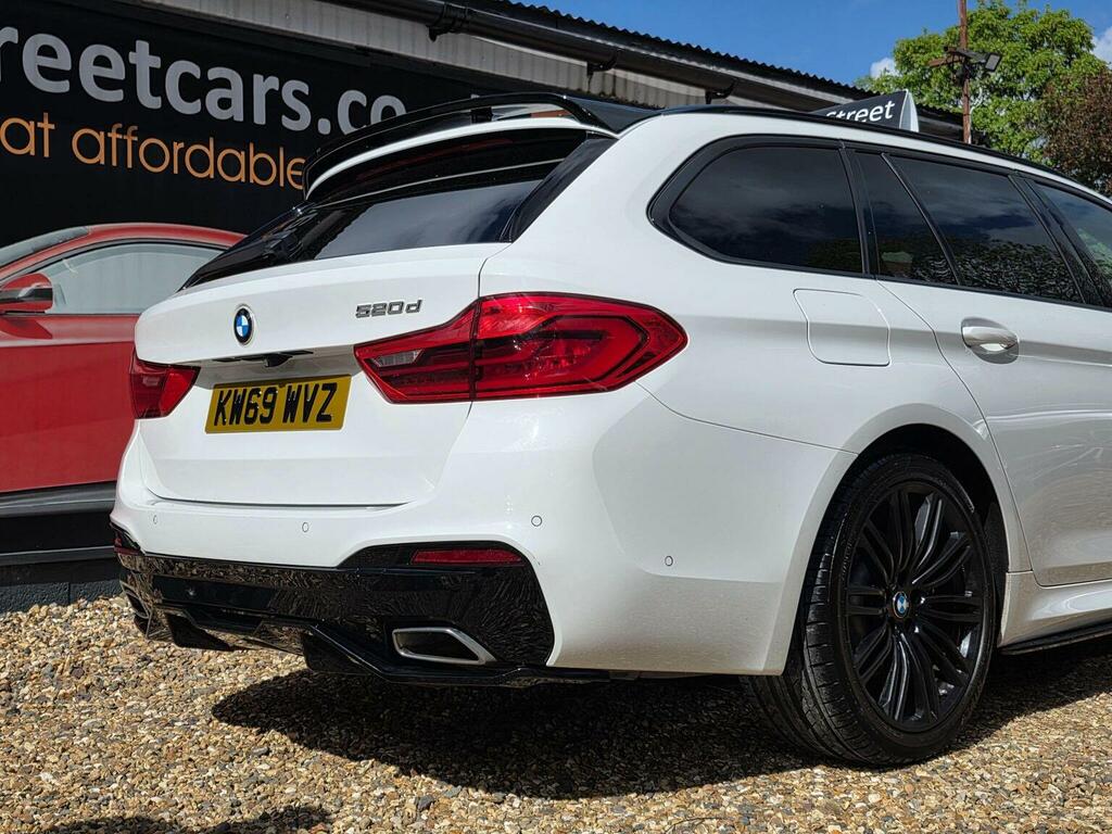 BMW 5 Series Estate 2.0 520D M Sport Touring Euro 6 Ss KW69WVZ White #6
