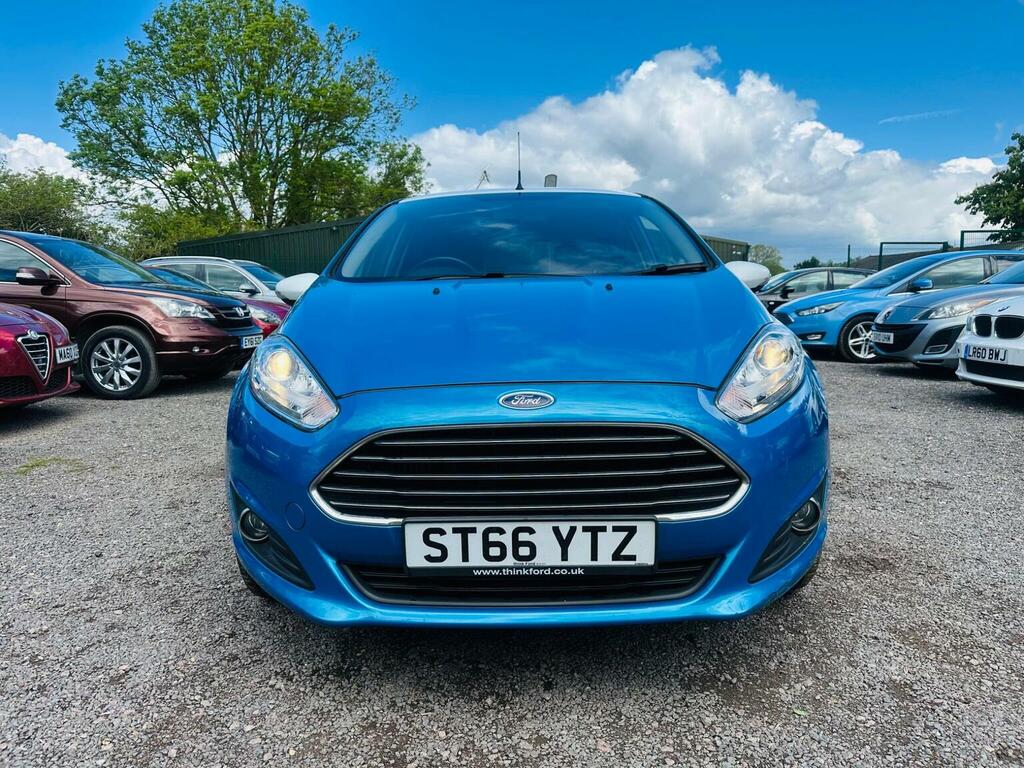 Ford Fiesta Hatchback 1.0T Ecoboost Zetec Blue Edition Euro 6 ST66YTZ Blue #2