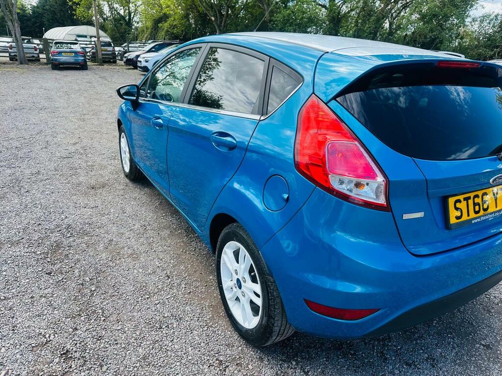 Ford Fiesta Hatchback 1.0T Ecoboost Zetec Blue Edition Euro 6 ST66YTZ Blue #5