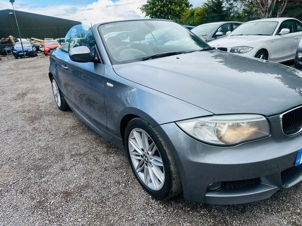 BMW 1 Series Convertible 2.0 118D M Sport Steptronic Euro 5 PY61VNZ Grey #6