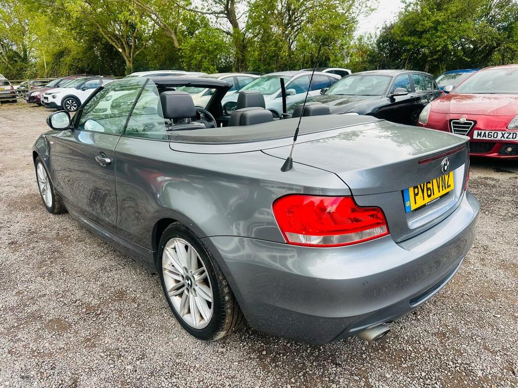 BMW 1 Series Convertible 2.0 118D M Sport Steptronic Euro 5 PY61VNZ Grey #5