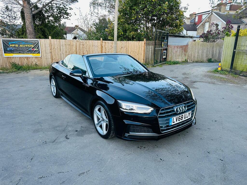 Audi A5 Convertible 2.0 Tfsi 40 S Line S Tronic Euro 6 S Black #2