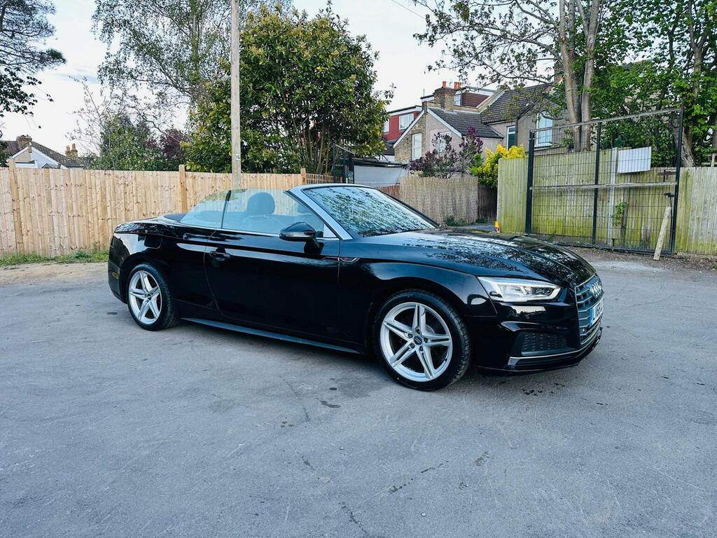 Audi A5 Convertible 2.0 Tfsi 40 S Line S Tronic Euro 6 S Black #4