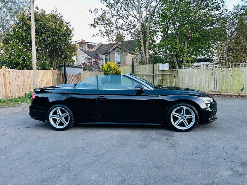 Audi A5 Convertible 2.0 Tfsi 40 S Line S Tronic Euro 6 S Black #3