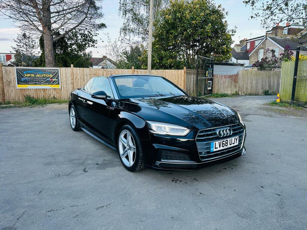 Audi A5 Convertible 2.0 Tfsi 40 S Line S Tronic Euro 6 S Black #5