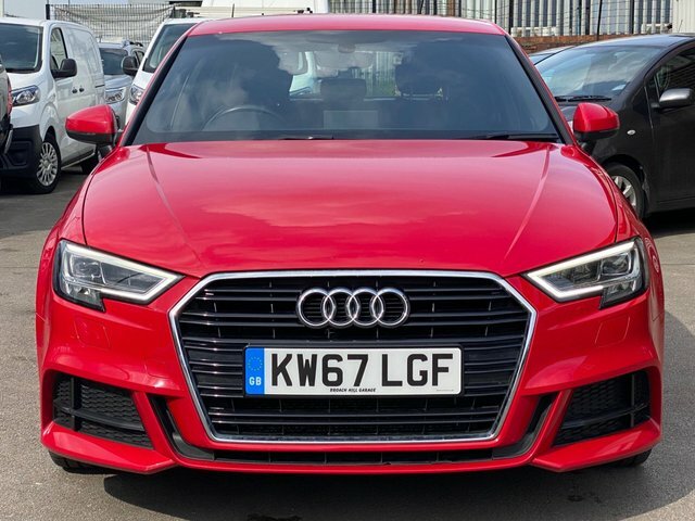 Audi A3 Tdi S Line Sportback KW67LGF Red #2