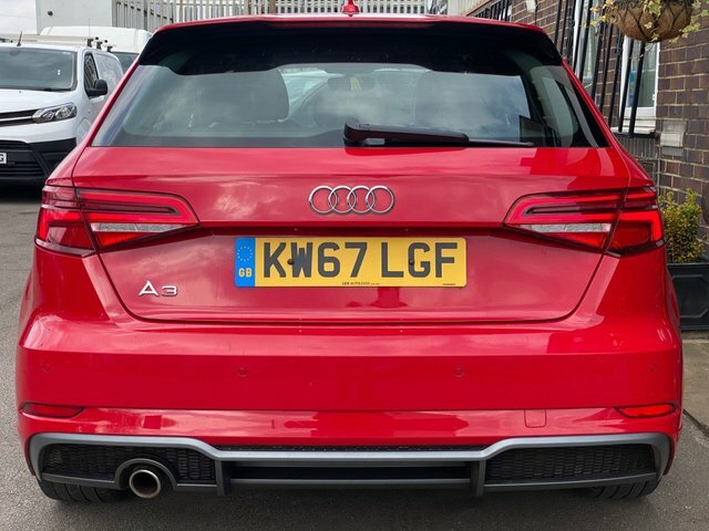 Audi A3 Tdi S Line Sportback KW67LGF Red #5