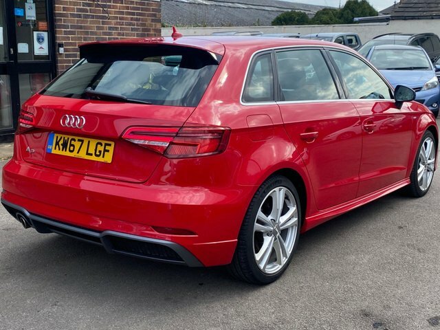 Audi A3 Tdi S Line Sportback KW67LGF Red #6