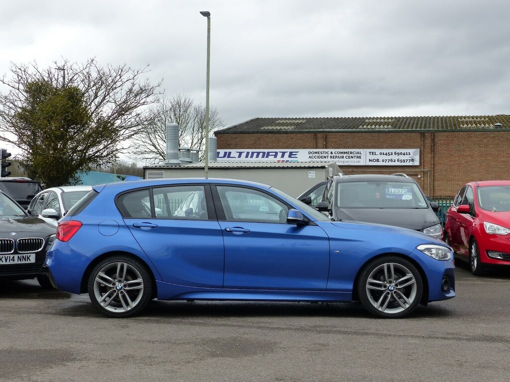 BMW 1 Series 116D M Sport Sat Nav Leather Ulez 70 LK19LUJ Blue #6