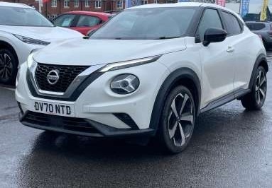 Nissan Juke 1.0 Dig-t Tekna 1 Owner Fsh Ulez Nav DV70NTD White #6
